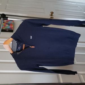 Vineyard Vines Navy Blue Cotton quarter-zip Sweater Size Small
